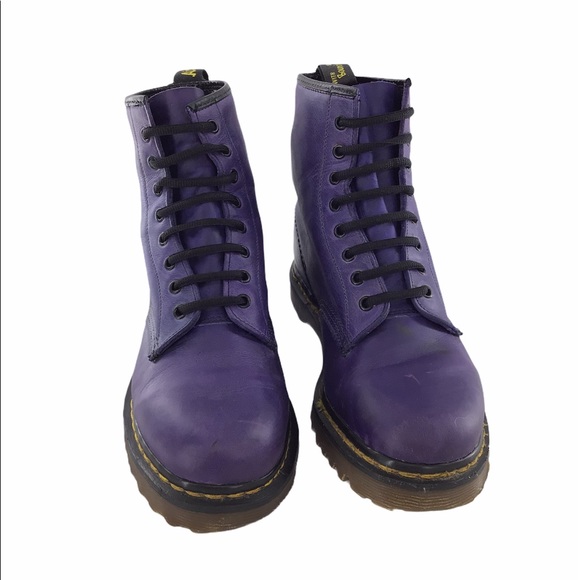 dr martens womens purple boots